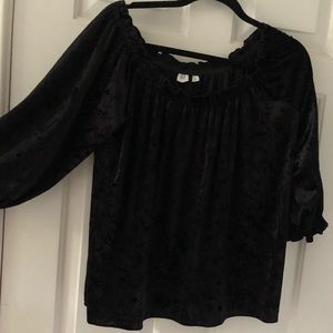 Gap Velvet off-the-shoulder